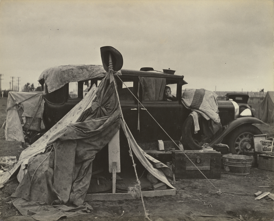 Car with Hat on Pole, near Visalia, Tulare County, California (Getty ...