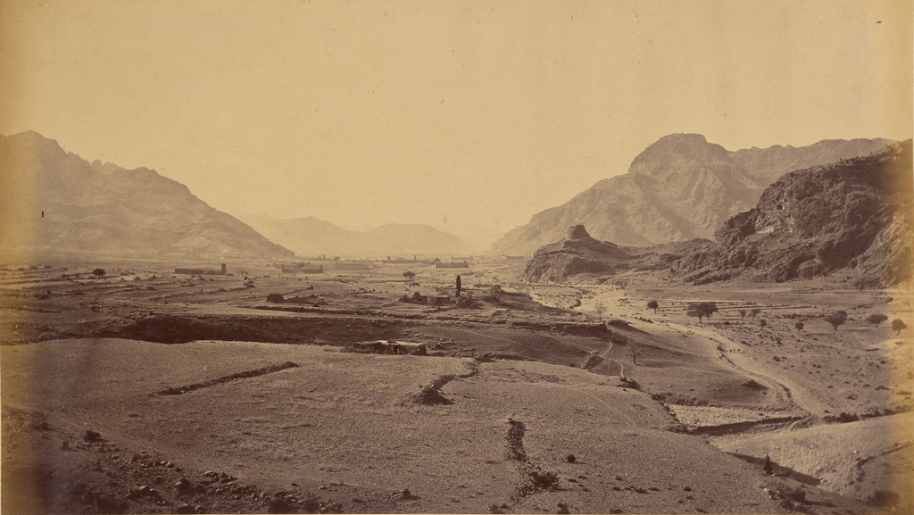 General View Ispola and Sultan Kheyl Villages, showing Buddhist Tope; John Burke (Irish, about 1843 - 1900); 1878 - 1879; Albumen silver print; 17.9 × 31.6 cm (7 1/16 × 12 7/16 in.); 84.XO.1277.35; Rights Statement: No Copyright - United States General View Ispola and Sultan Kheyl Villages, showing Buddhist Tope; John Burke (Irish, about 1843 - 1900); 1878 - 1879; Albumen silver print; 17.9 × 31.6 cm (7 1/16 × 12 7/16 in.); 84.XO.1277.35; Rights Statement: No Copyright - United States