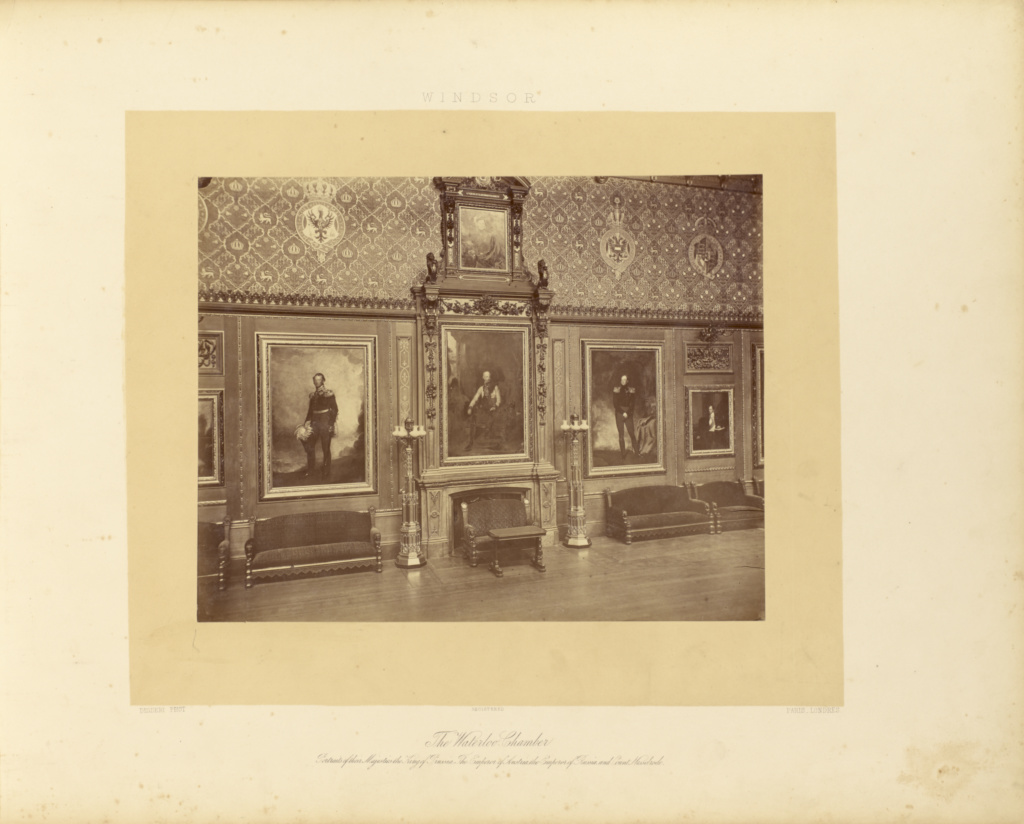 The Waterloo Chamber. Portraits of Their Majesties the King of Prussia