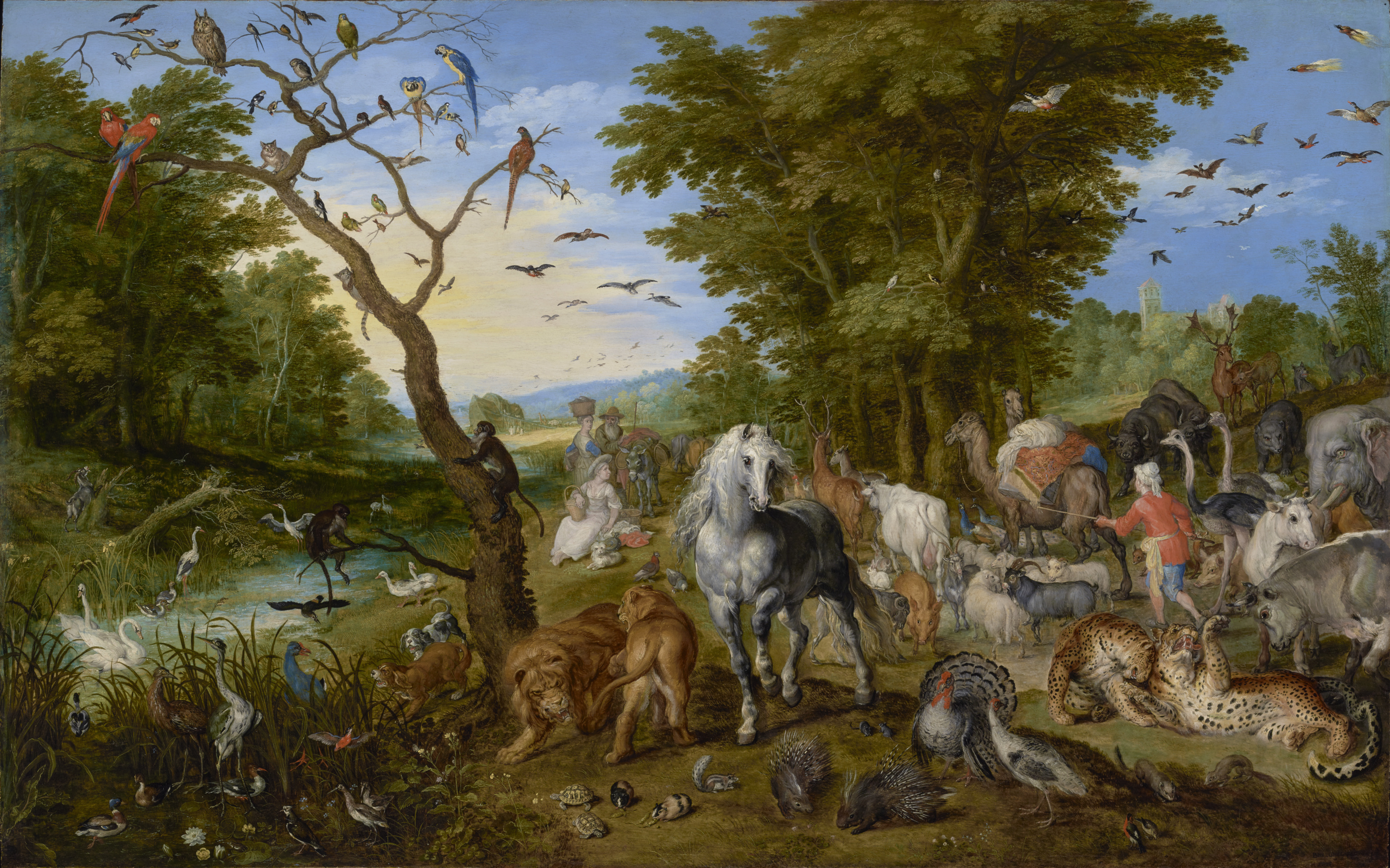 Jan Brueghel the Elder, The Entry of the Animals into Noah’s Ark, 1613, oil on The Getty Museum