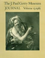 The J. Paul Getty Museum Journal: Volume 13/1985