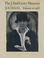 The J. Paul Getty Museum Journal: Volume 16/1988