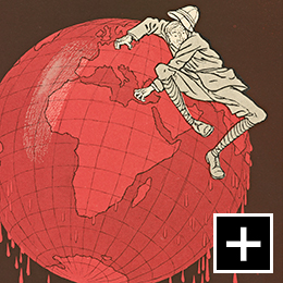 The Englishman and His Globe (detail), Thomas Theodor Heine, 1914