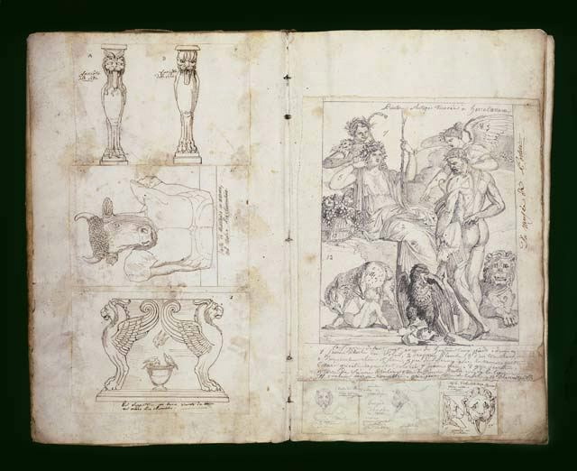 Montagny / Sketches after Sculpture, Decorative Arts, and a Fresco from Herculaneum