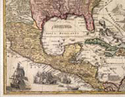 Map of Nuova Spagna (detail) / Coronelli