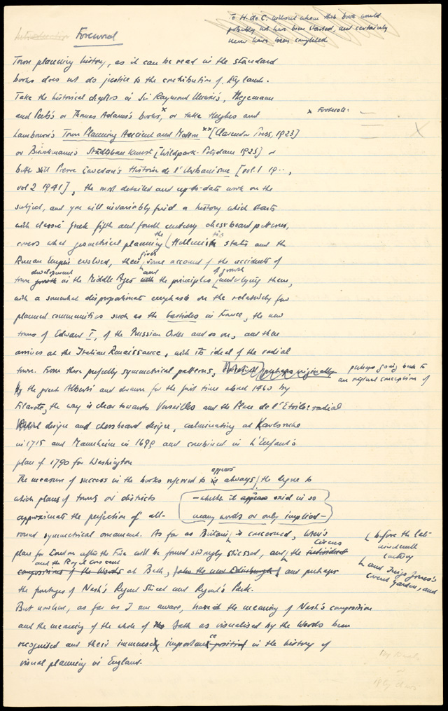 Visual Planning manuscript / Pevsner