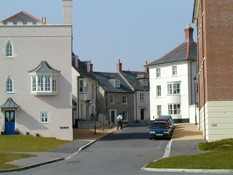 Street view of Poundbury / Peddle