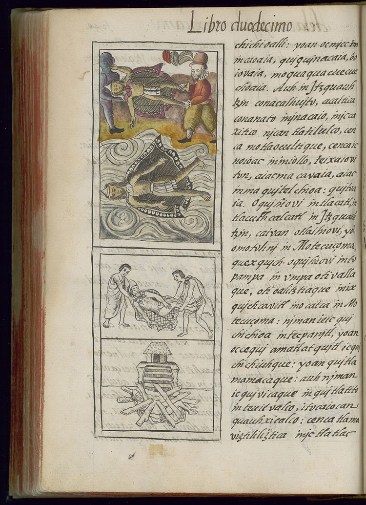 illuminated page from the Florentine codex