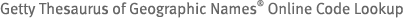 TGN Code Lookup
