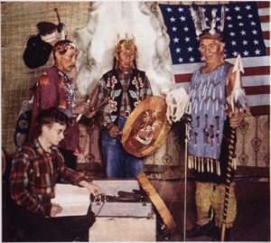 Harry Smith recording Native American music