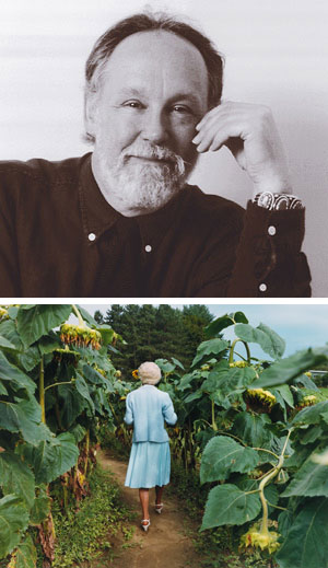 Barry Lopez and Trudy's Sunflower Maze by Sheron Rupp