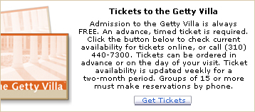 Check Villa admission ticket availability