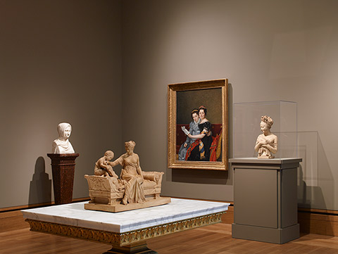 Gallery of art of late Neoclassicism in European art and design.