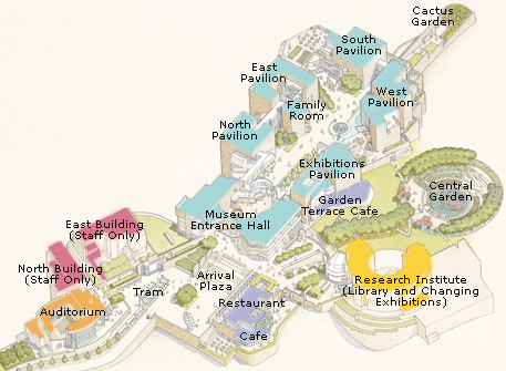 Plan of the Getty Center