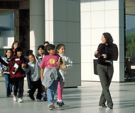 Teacher at the Getty Center
