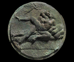 Mirror Cover with Erotic Scenes / Greek