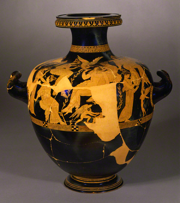 Water Jar with Aphrodite and Adonis / Greek