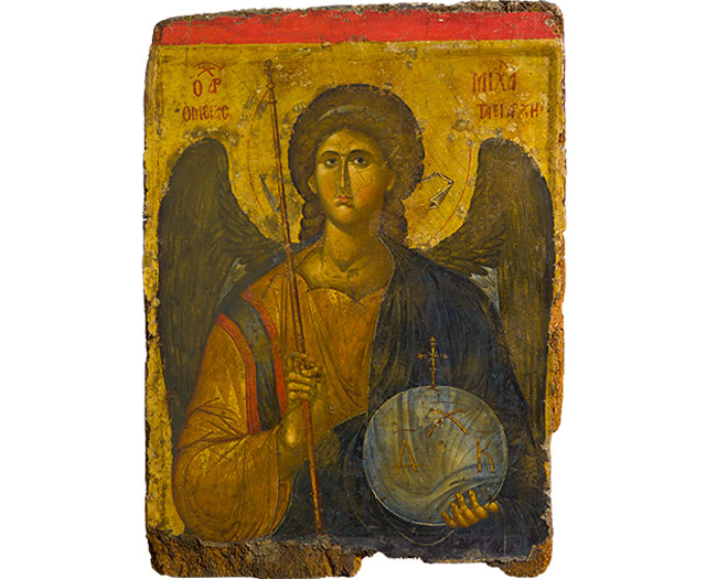 Icon with the Archangel Michael