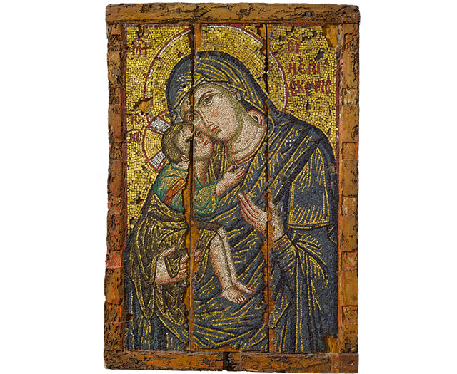 Mosaic Icon with the Virgin and Child