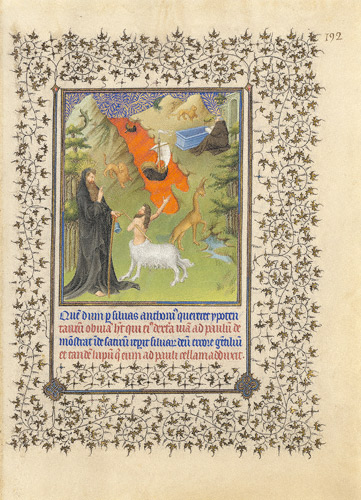 Saint Anthony Receives Directions from a Centaur / Limbourg