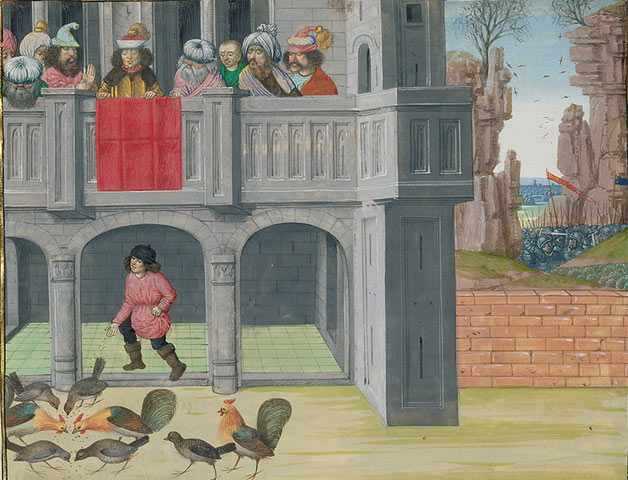 Hens and Corn / M Froissart