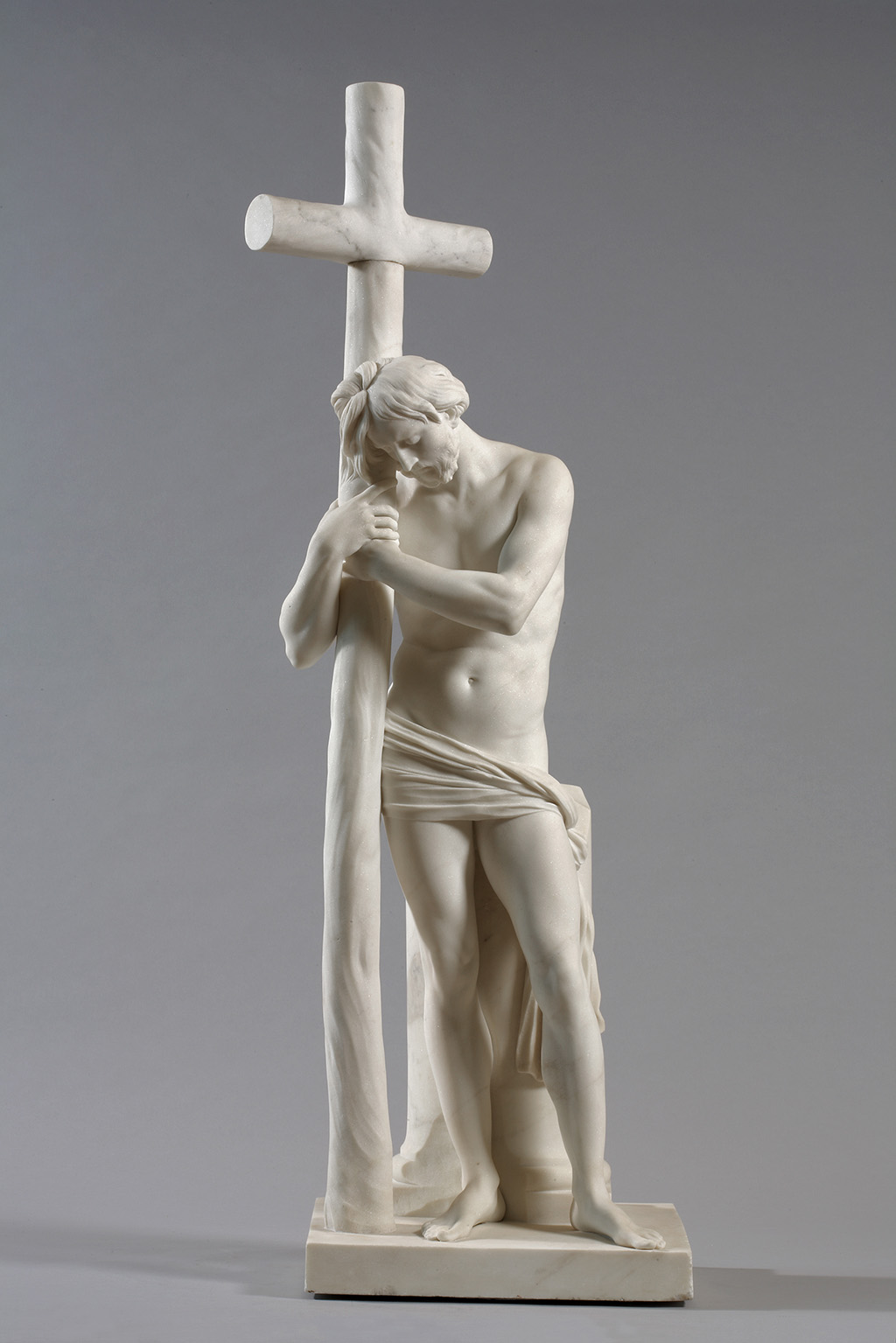 <em>Christ Holding His Cross</em>, 1745, Edme Bouchardon, Marble. Musée du Louvre, Département des Sculptures, Paris. Image © Musée du Louvre, dist. RMN-Grand Palais / Pierre Philibert