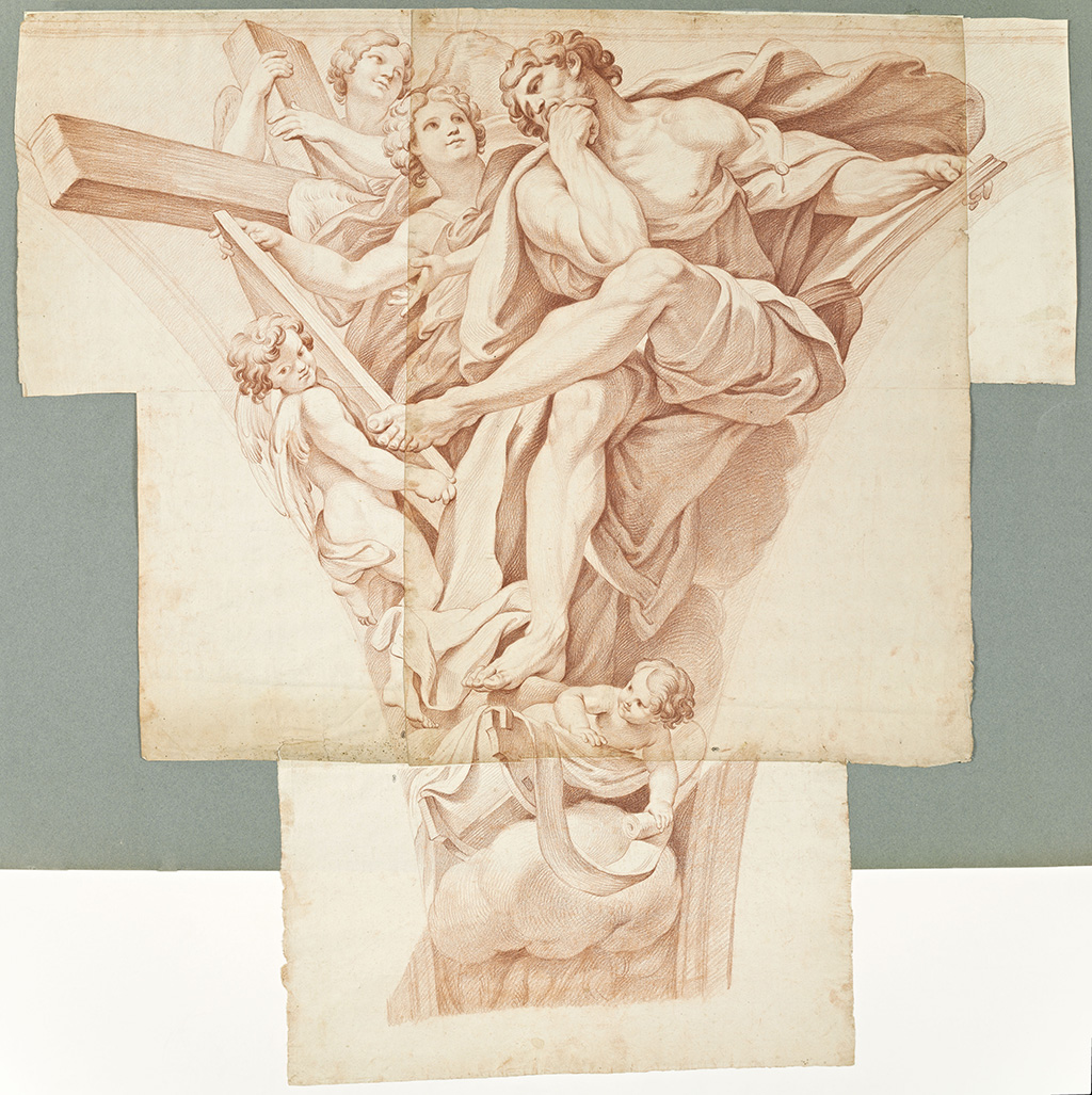 Cupid blindfolded, holding a quiver, Bouchardon, Edme