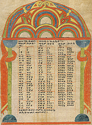 Canon Table Page / Ethiopian