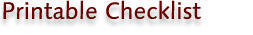 Printable Checklist