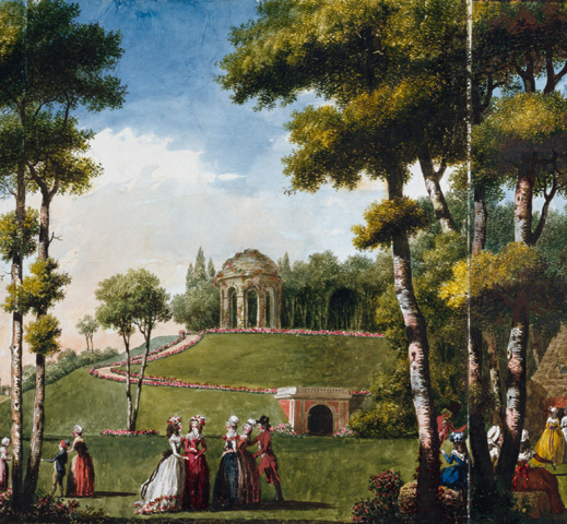 Figures Walking in a Parkland (detail) / Carmontelle