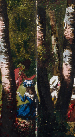 Figures Walking in a Parkland (detail) / Carmontelle