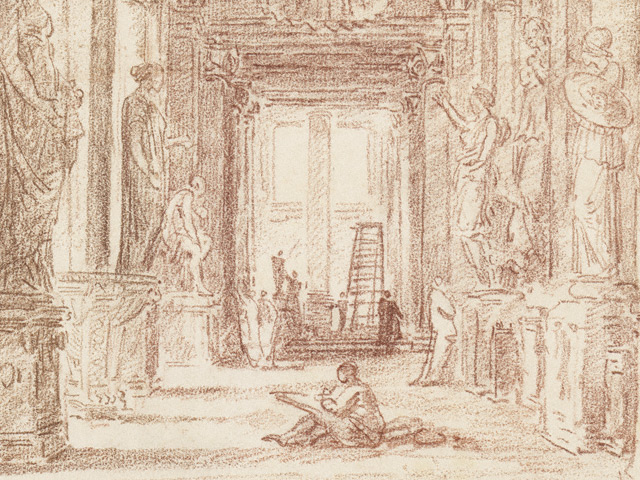 A Draftsman in the Capitoline Gallery / Robert