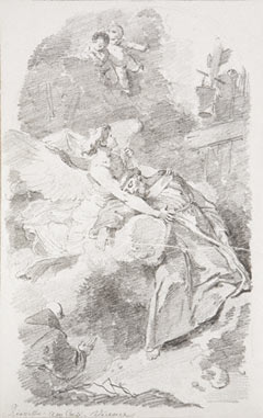 Study after St Francis in Ecstasy / Fragonard