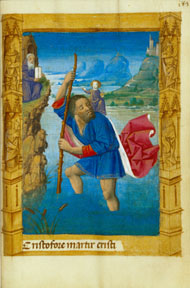 St. Christopher Carrying Christ Child / M. Guillaume Lambert