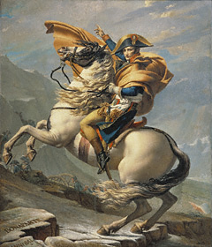 Bonaparte Crossing the Alps / David