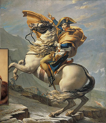 Bonaparte Crossing the Alps / David