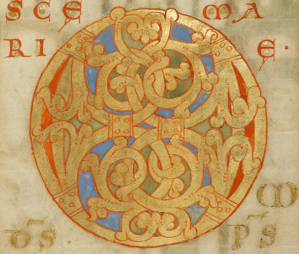 Ornamented Initial O / German