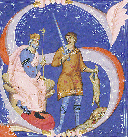 Initial S: The Massacre of the Innocents (detail)