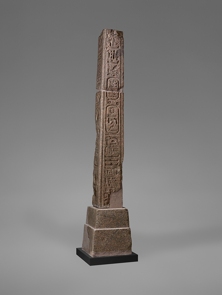 Obelisk Honoring Emperor Domitian and the Goddess Isis, Romano-Egyptian, AD 88–89, found in Benevento, Italy; granite. Museo del Sannio, Benevento