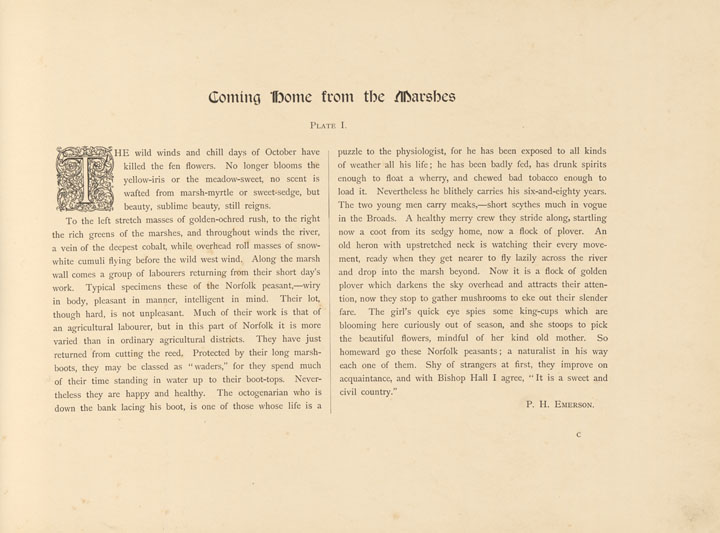 text page / P.H. Emerson