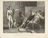 Phaidra and Hippolytos / Desnoyers after Guerin