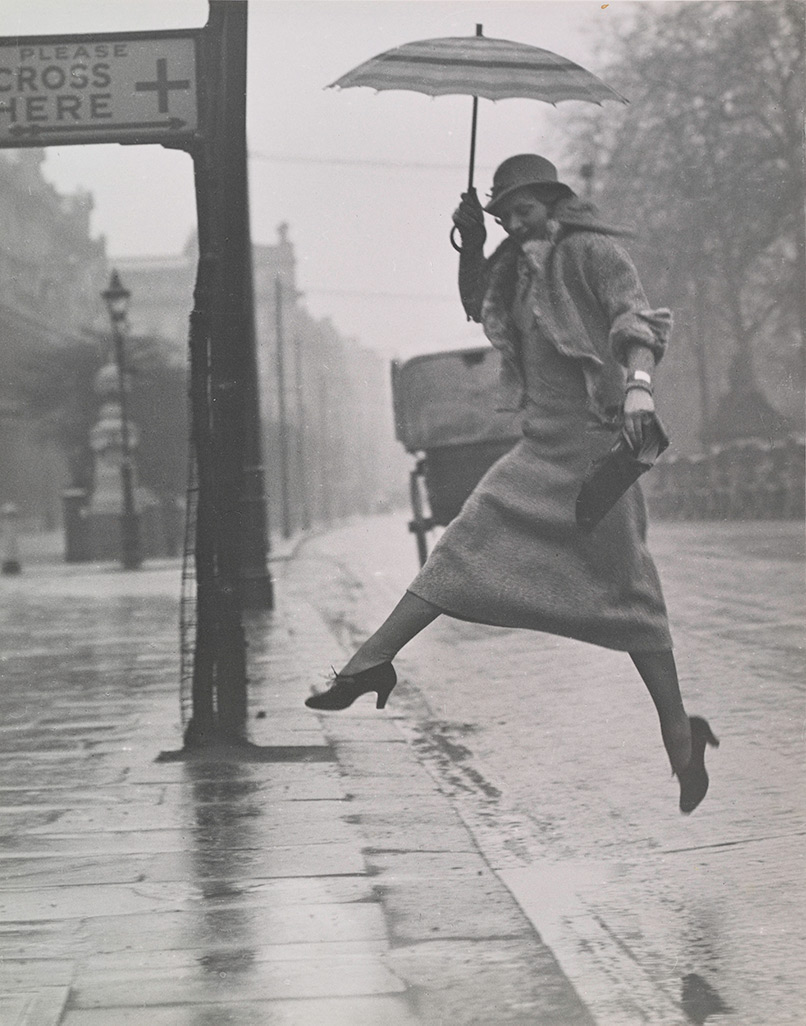 Jumping a Puddle, 1934, Martin Munkácsi, gelatin silver print. The Metropolitan Museum of Art. Gilman Collection, purchase, the Horace W. Goldsmith Foundation Gift, through Joyce and Robert Menschel, 2005 (2005.100.1103). © Estate of Martin Munkácsi, courtesy of Howard Greenberg Gallery, New York