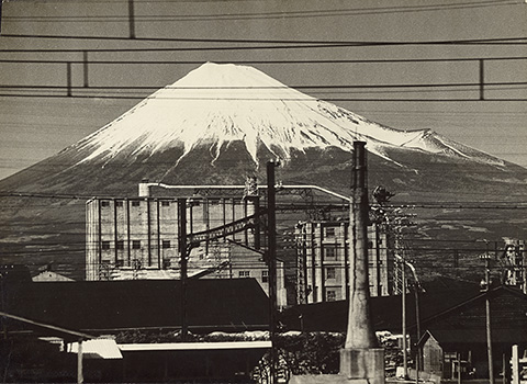 Mt. Fuji from a Train, Near Fujinomiya,