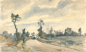 Louveciennes, Route de Saint-Germain / Pissarro