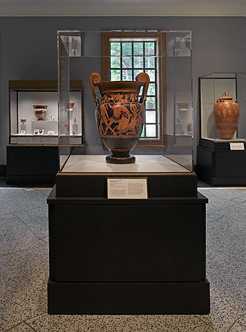 Mixing Vessel with Greeks Battling Amazons at the Getty Villa