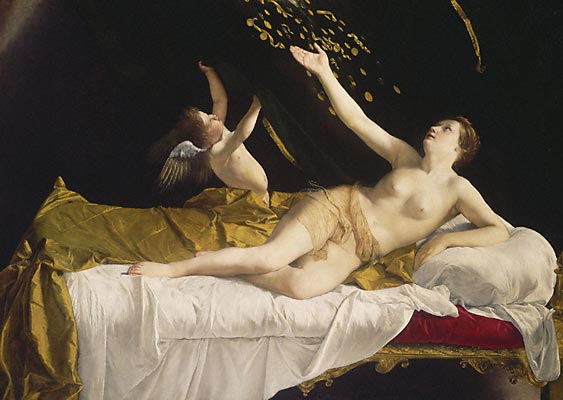 Danaë and the Shower of Gold / Gentileschi