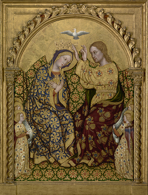 The Coronation of the Virgin, about 1420, Gentile da Fabriano, tempera and gold leaf on panel. The J. Paul Getty Museum