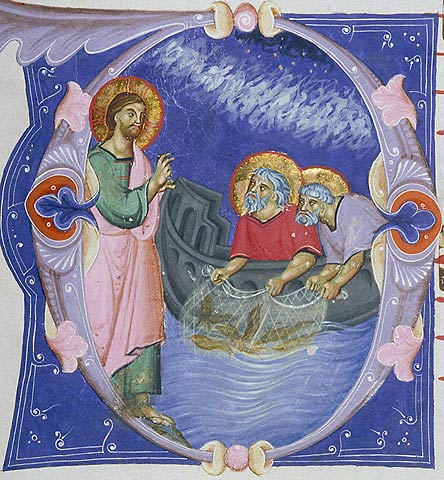 Initial D: The Calling of Saints Peter and Andrew, Master of Gerona