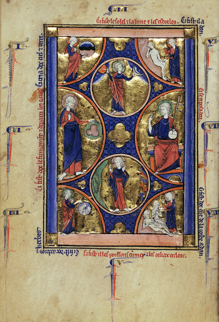 The Creation of the World / Wenceslaus Psalter (text in Latin)
