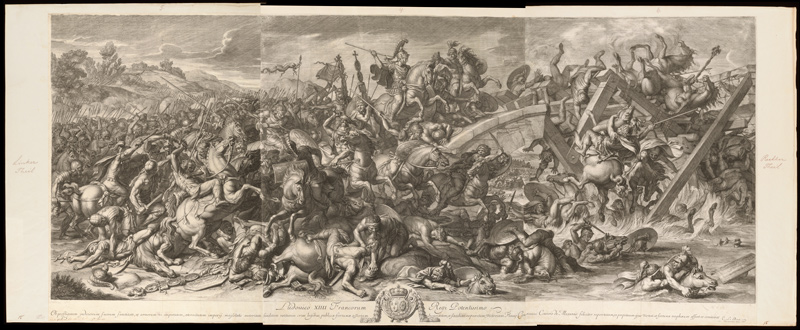 Battle at the Milvian Bridge / Audran, after Le Brun